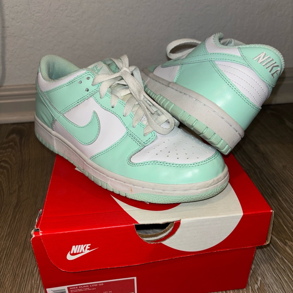 Nike Fresh Mint and White Sneakers